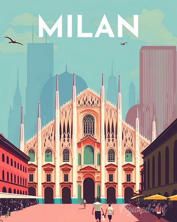 Travel Poster Milan