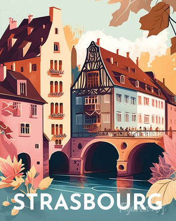 Travel Poster Strasbourg