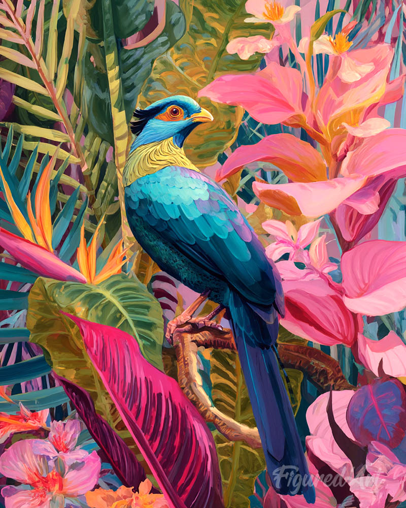 Tropical Blue Bird