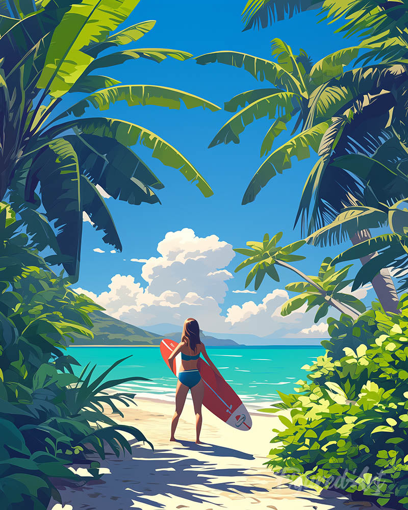 Tropical Surfing Paradise