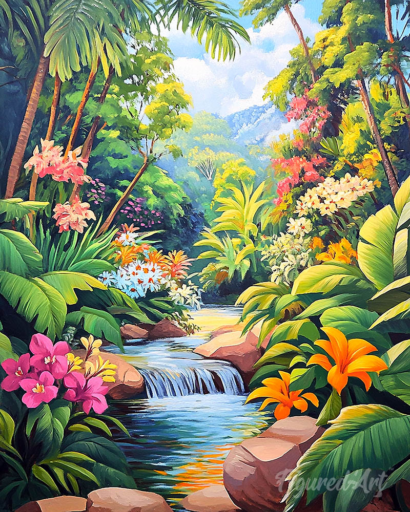 Tropical Waterfall