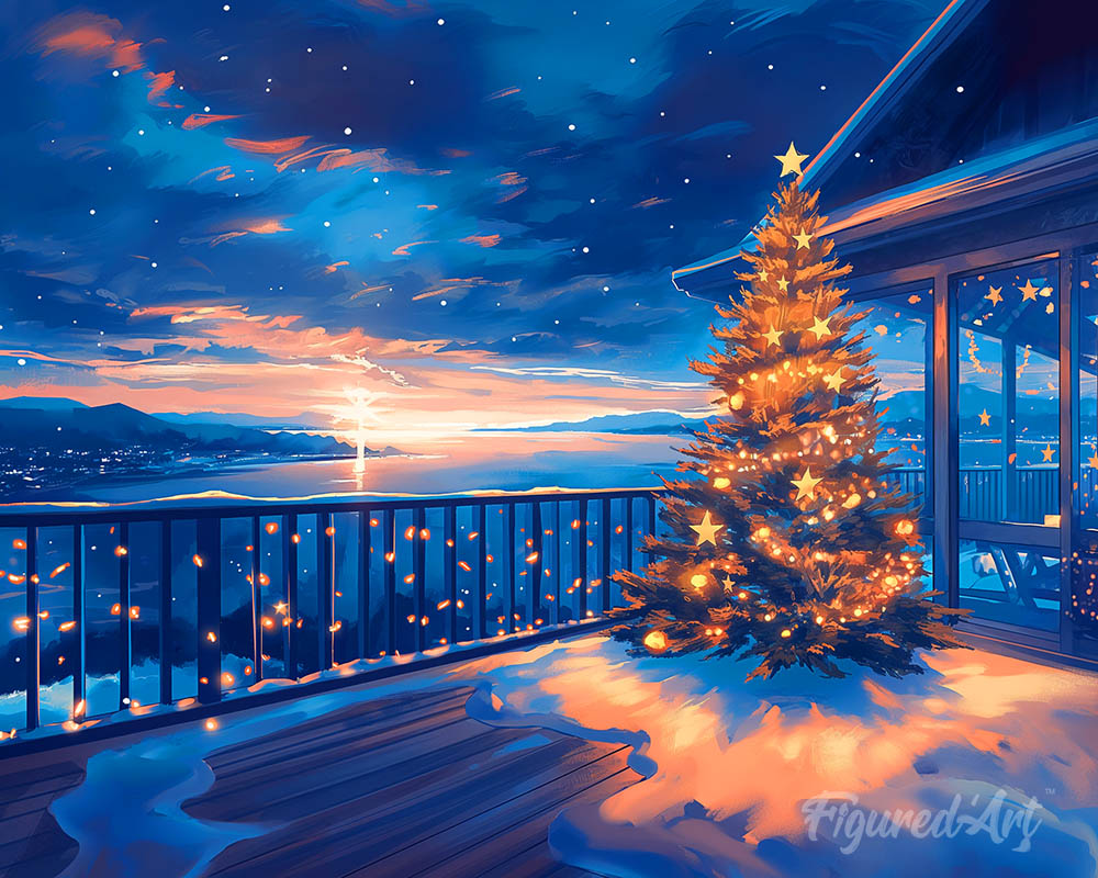 Twinkling Christmas Terrace