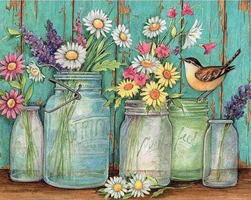 Vases and Bird