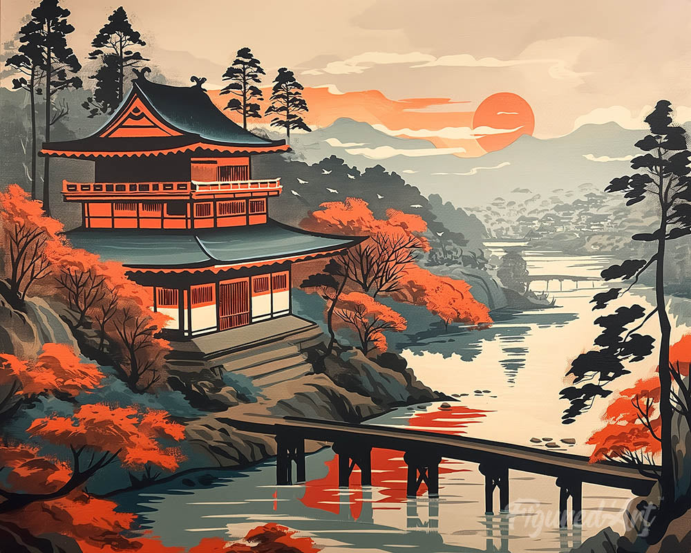 Vintage Pagoda View