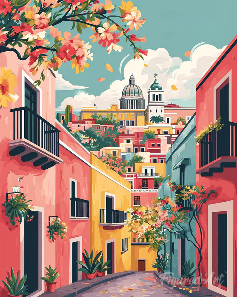Vivid Mediterranean Alley