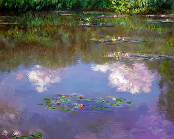 Water-Lilies, Clouds - Monet