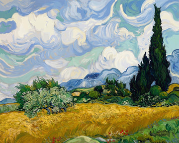 Wheat Field with Cypresses - Van Gogh