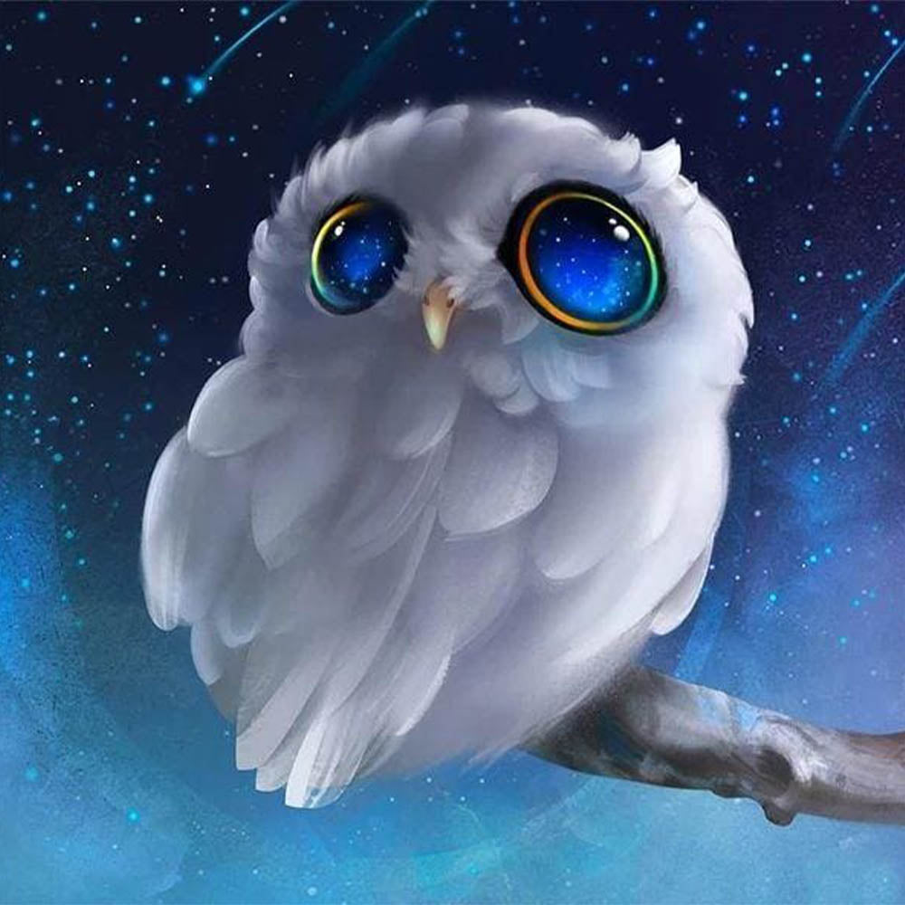 White Owl on a branch