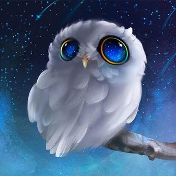 White Owl on a branch