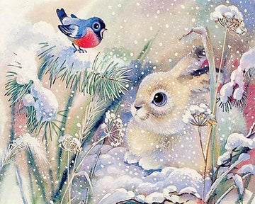 White Rabbit in the Snow