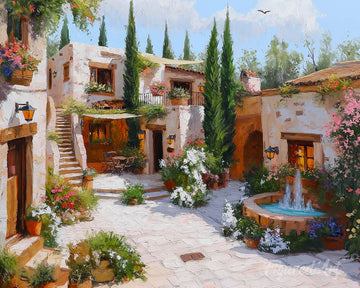 White Villa Courtyard