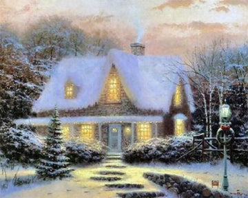 Winter Chalet in the snow