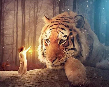 Woman and Tiger