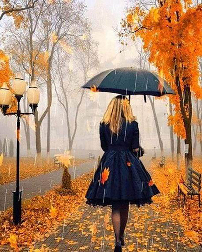 Woman in the Rain
