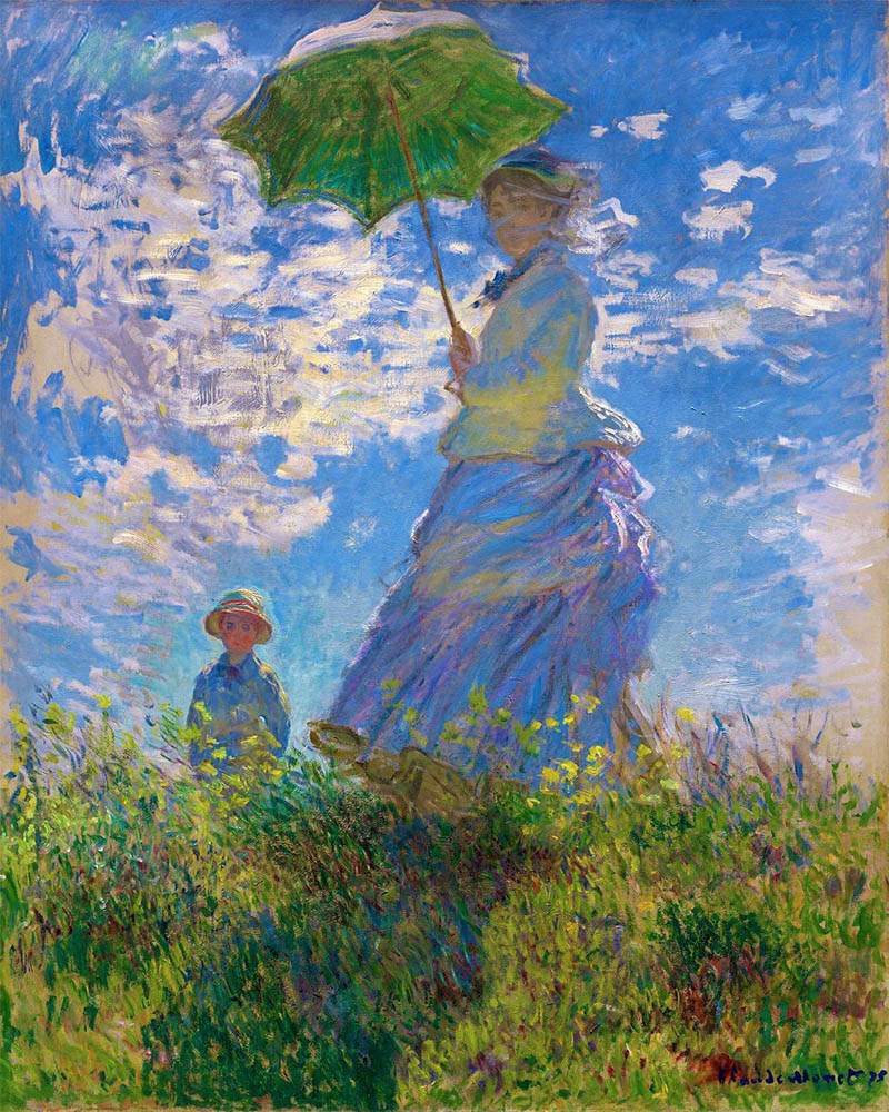 Woman with a Parasol - Monet