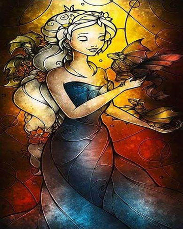 Women Stained Glass