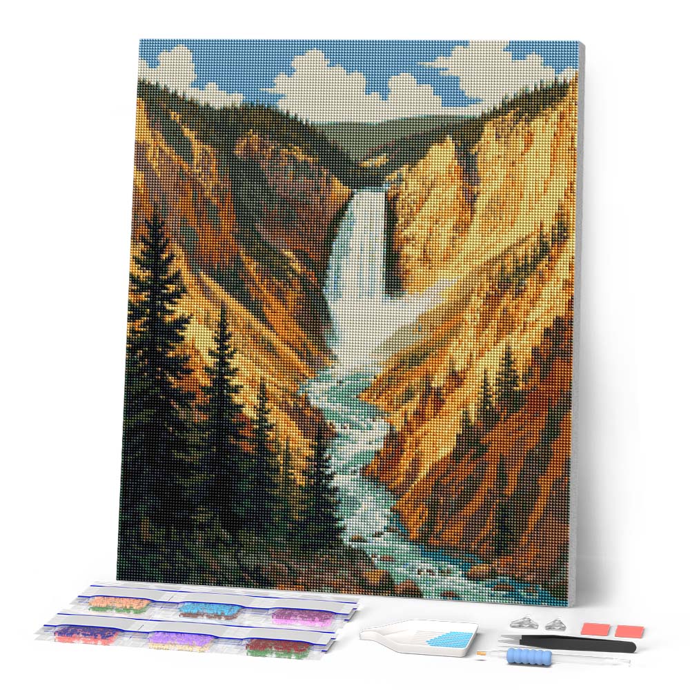Yellowstone National Park, Lower Falls - Wyoming