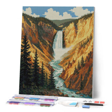 Yellowstone National Park, Lower Falls - Wyoming