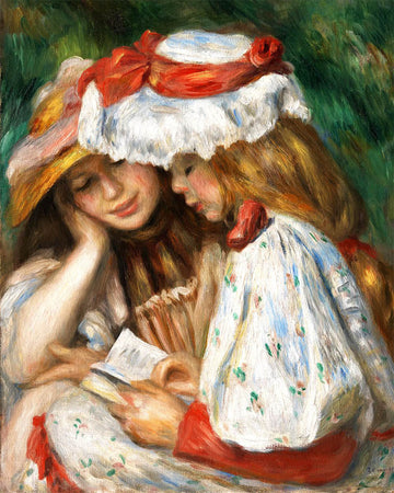 Young girls reading - Renoir