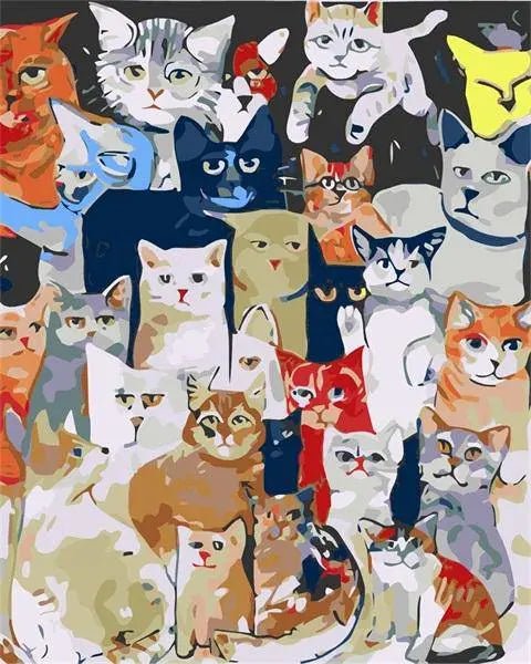 Different Coloured Cat