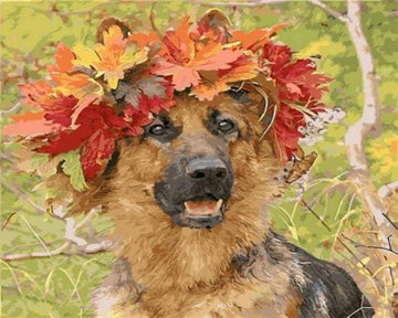 Dog In Autumn