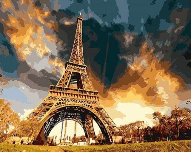 Eiffel Tower in the Storm