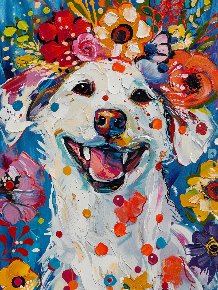 Floral Canine Joy