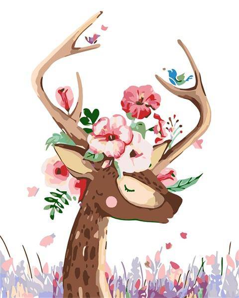 Flower Head Deer