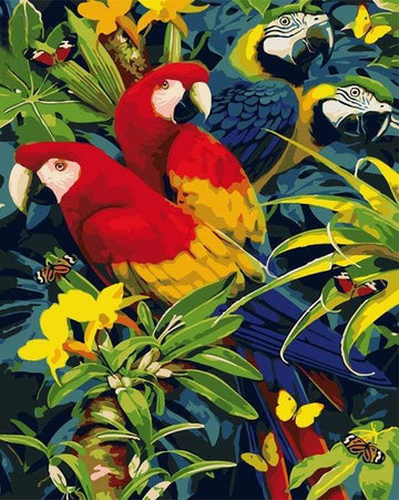 Four Parrots