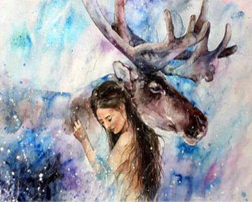 Girl with Moose