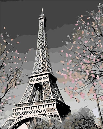Grey Eiffel Tower