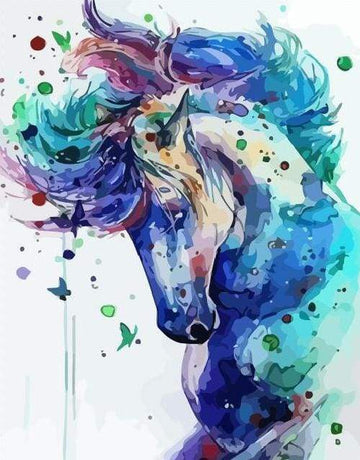 Horse in Blue