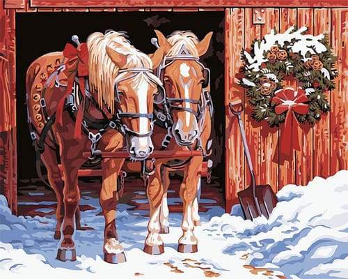 Horses in Winter