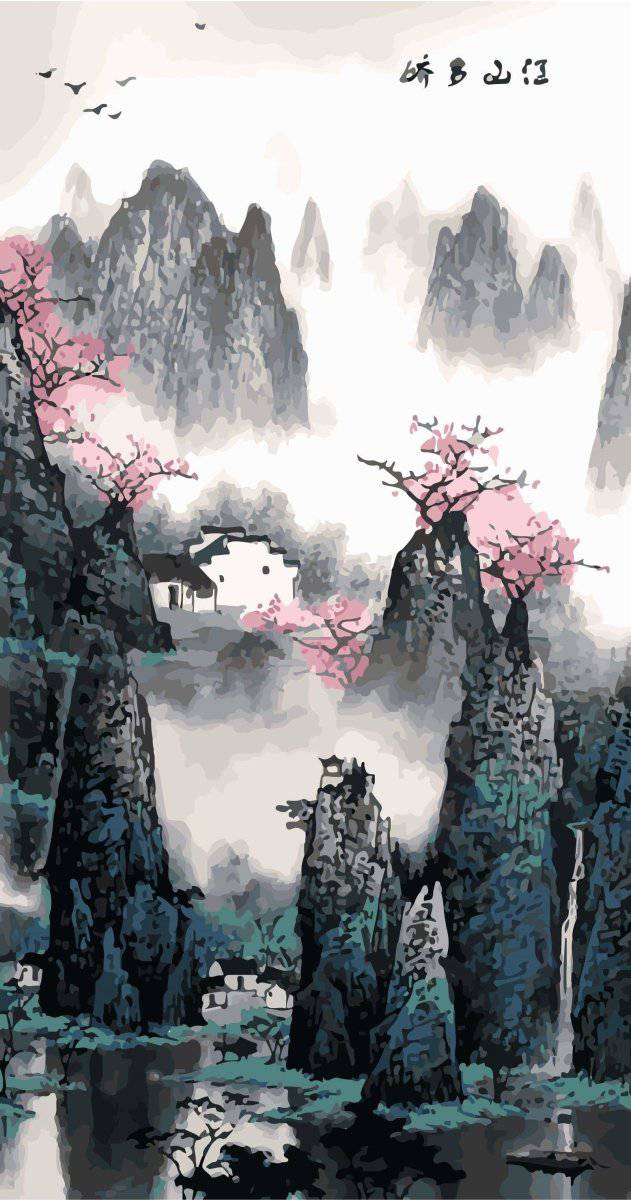 Japanese Traditional Calligraphy Painting