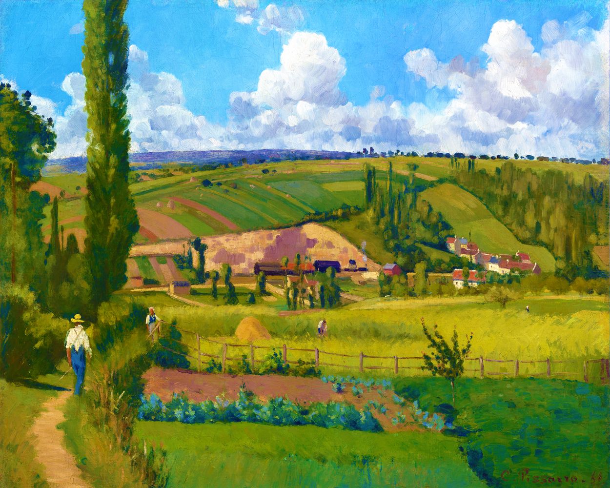 Landscape at Les Patis - Camille Pissarro
