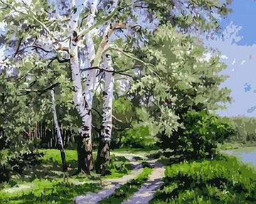 Landscape with Poplars