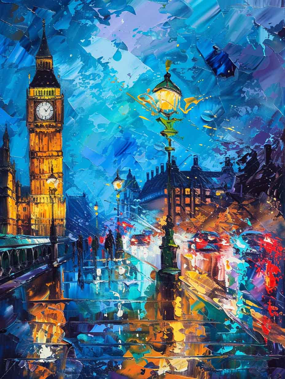 London Rainy Night