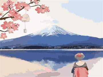 Looking at Mount Fuji