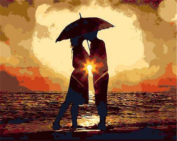 Lovely Kiss In Beach