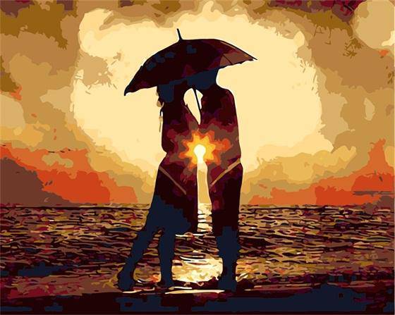 Lovely Kiss In Beach