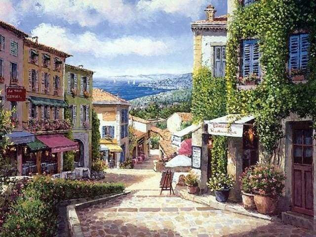 Mediterranean Village Street