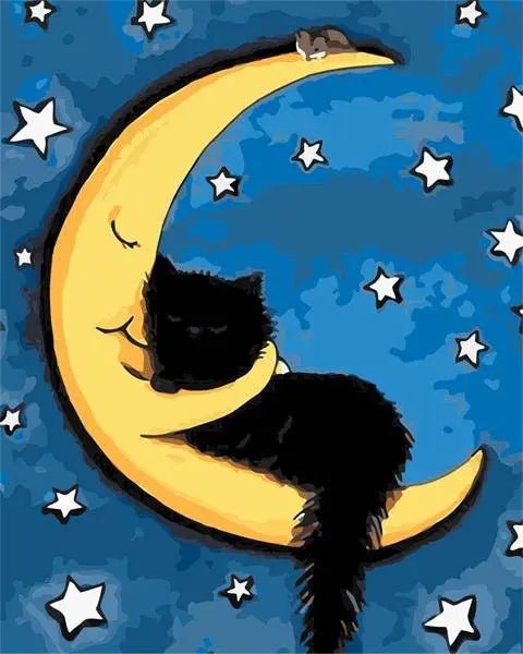 Moon Loving Cat