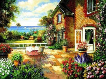On the terrace