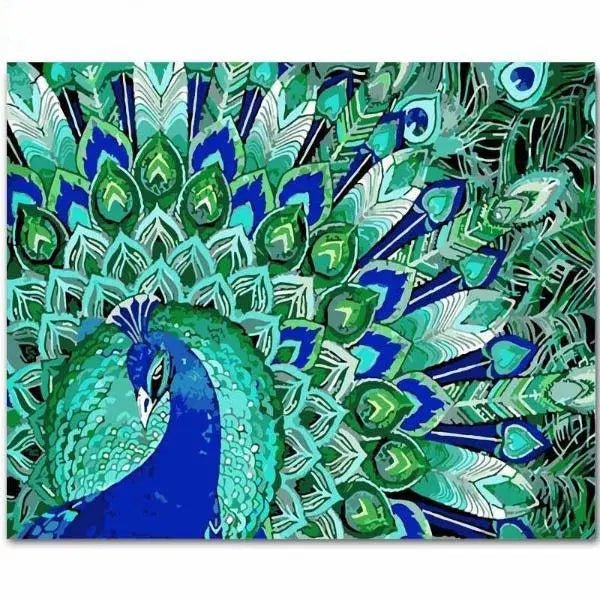 Painting Of A Peacock