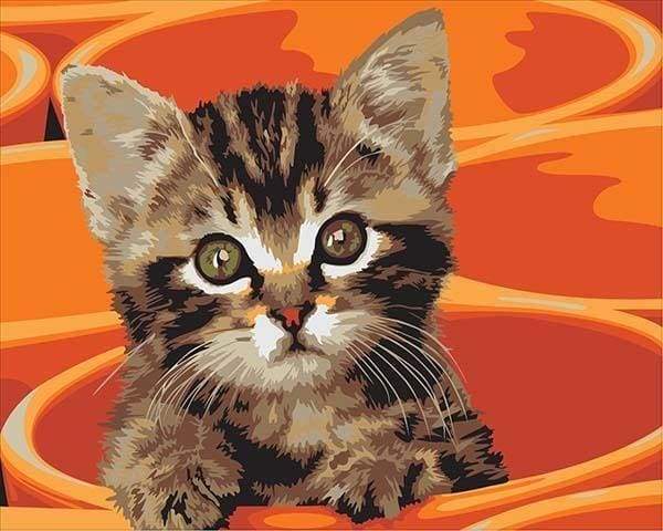 Painting Small Cat