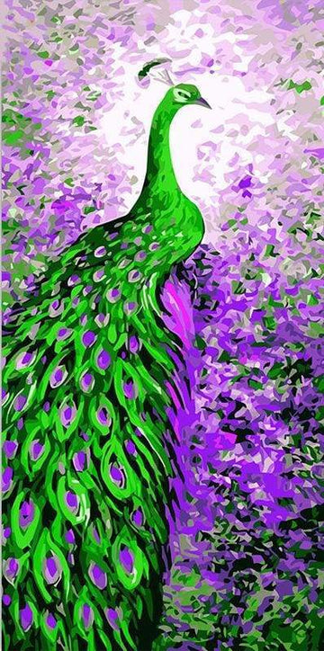 Peacock Purple Green