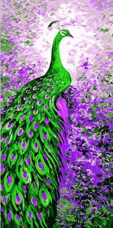 Peacock Purple Green
