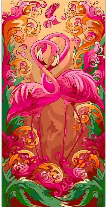 Pink flamingos