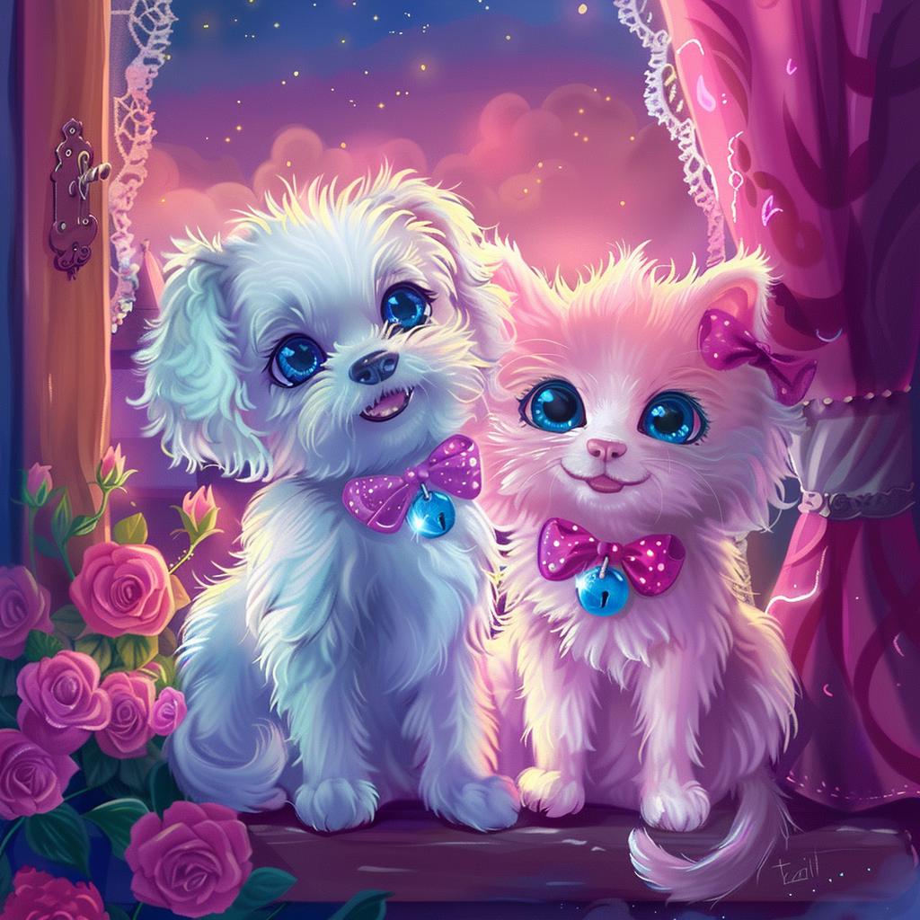 Puppy and Kitten Romance