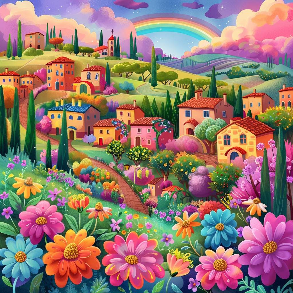 Rainbow Tuscan Village